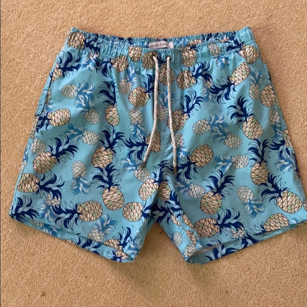 men’s vintage summer swim trunks